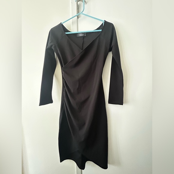 AKIRA Dresses & Skirts - Akira Black LBD Tulip Midi Dress Size Small - Like New